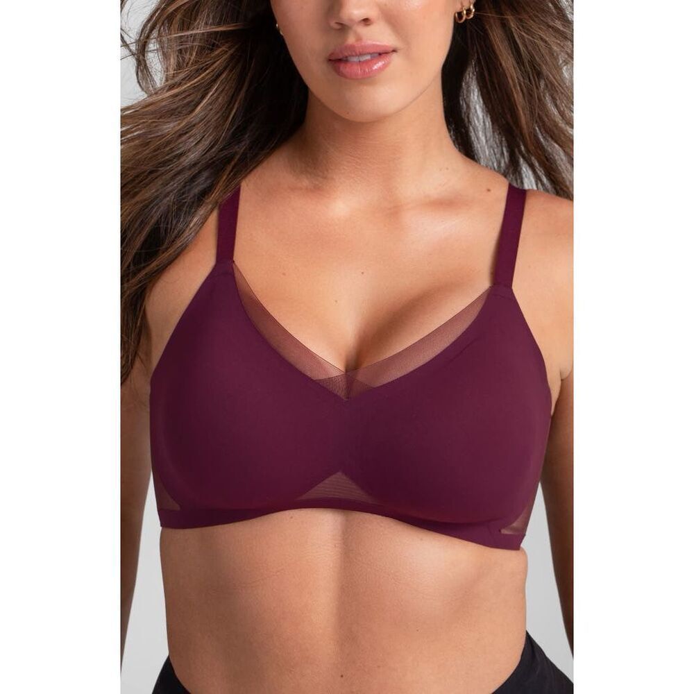 Honeylove Bra‎ CrossOver Runway Fig Red Purple size 3X